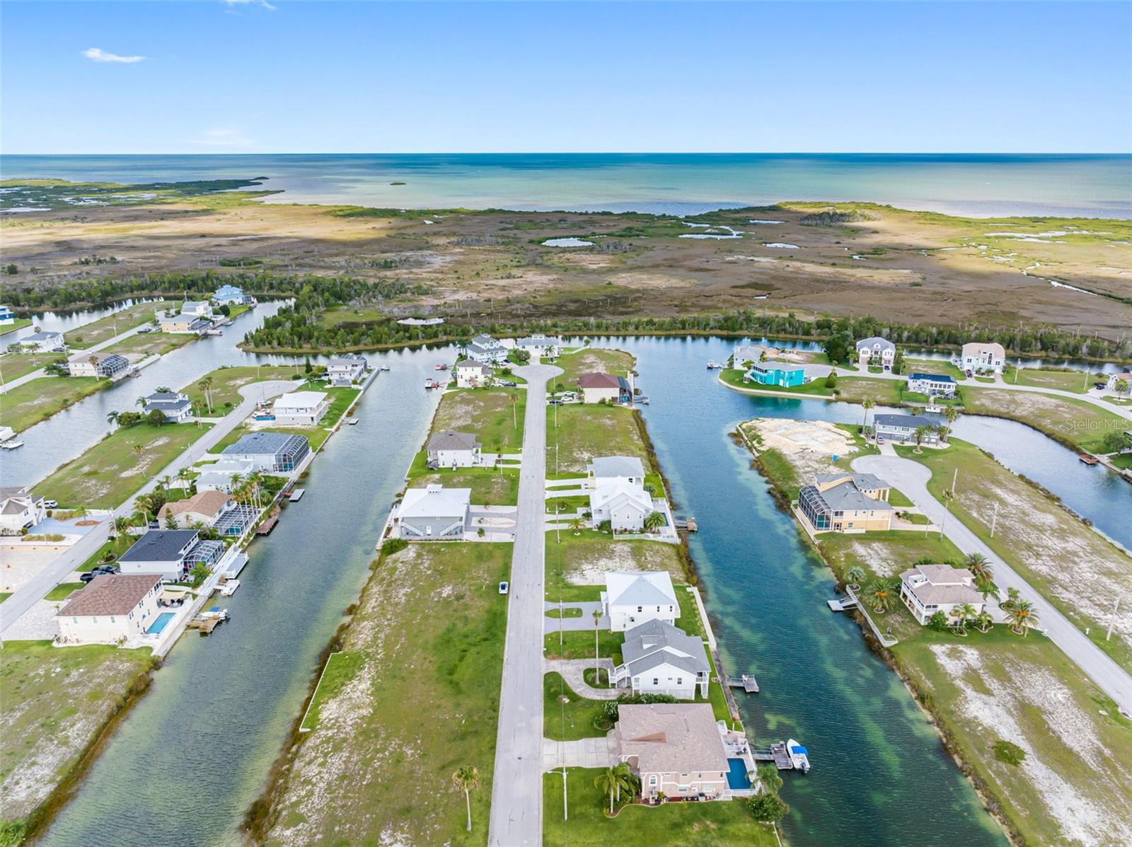 Aerial View West Over Gulf