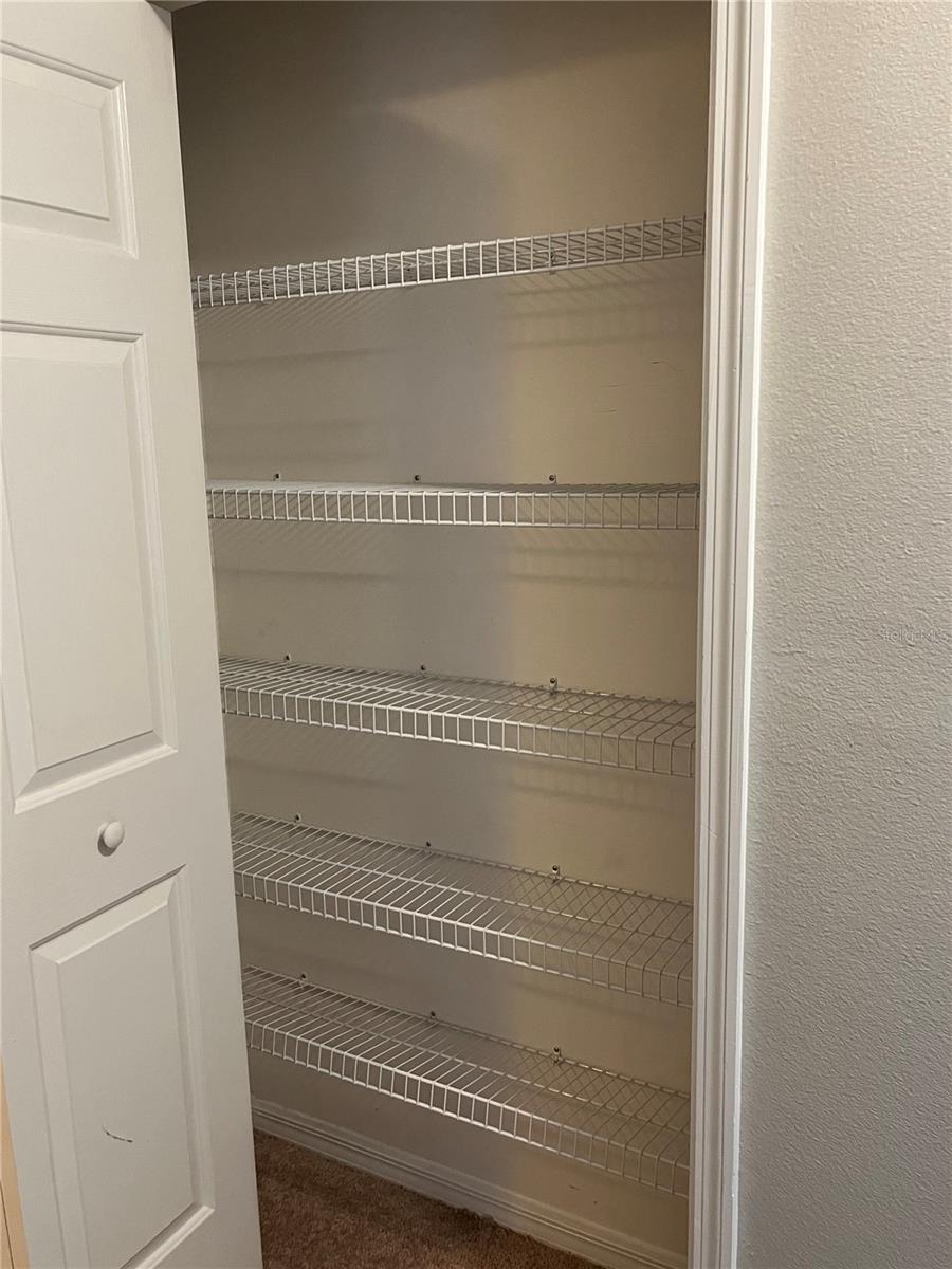 ample linen closet