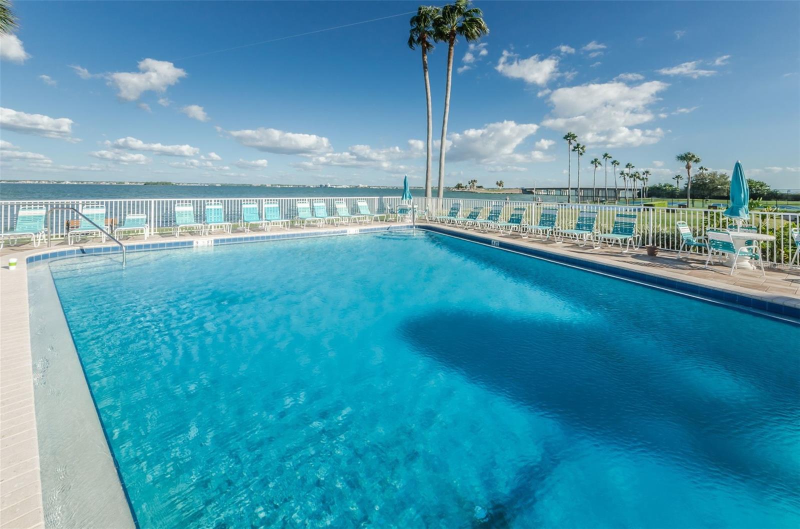 Community Pool with waterviews