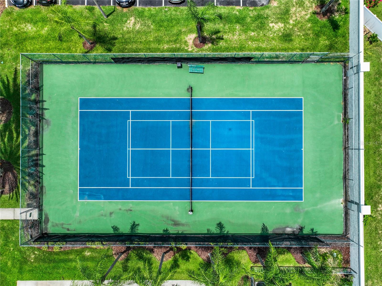 Community tennis/pickle ball court