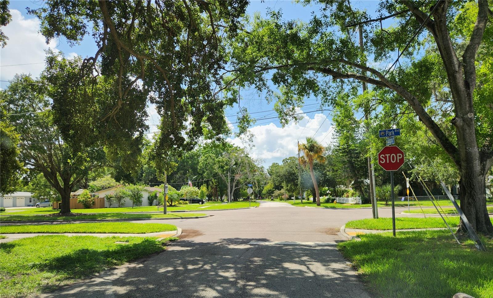 from 107 looking west  at Park Blvd