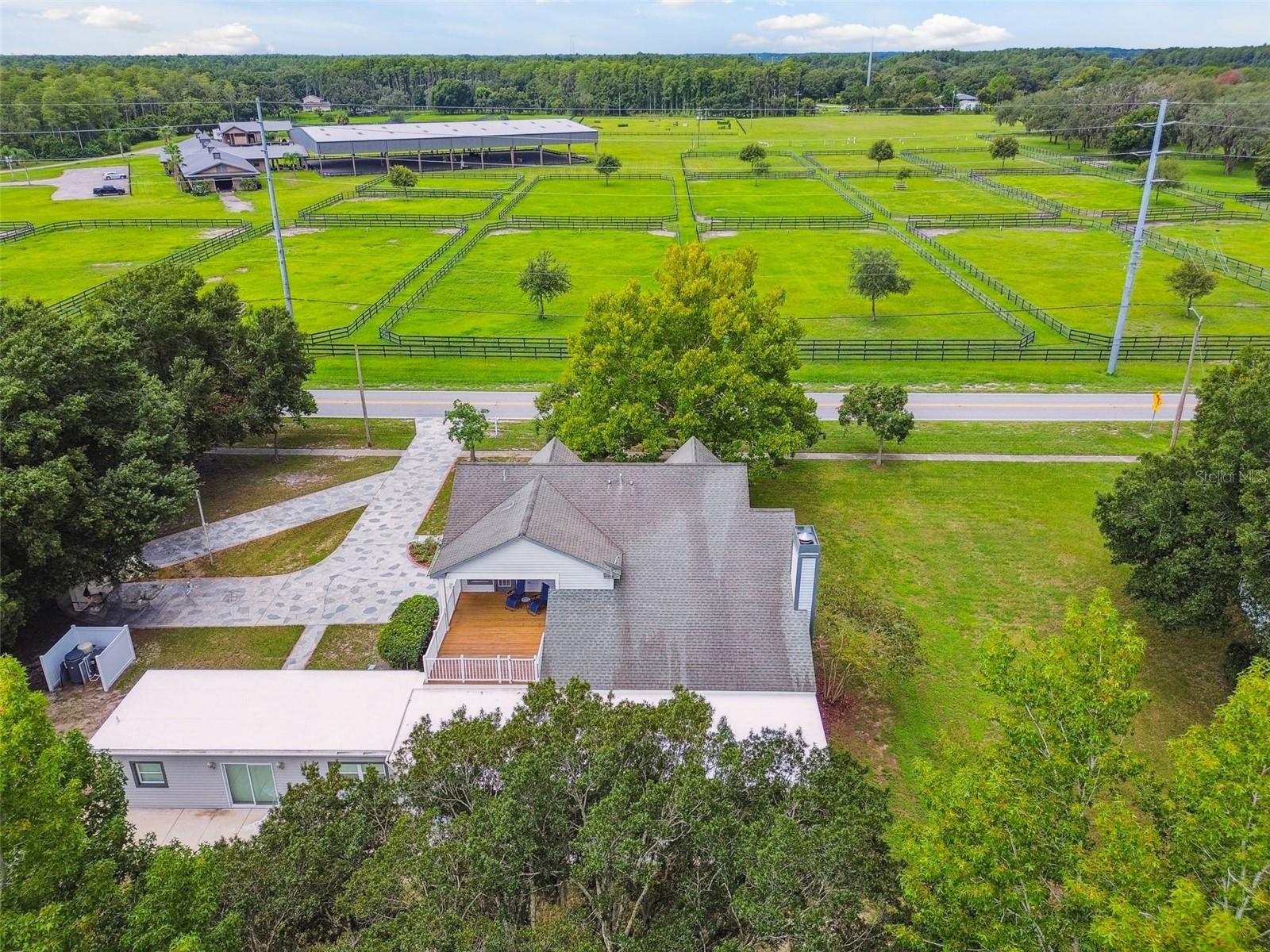 Equestrian center across the street