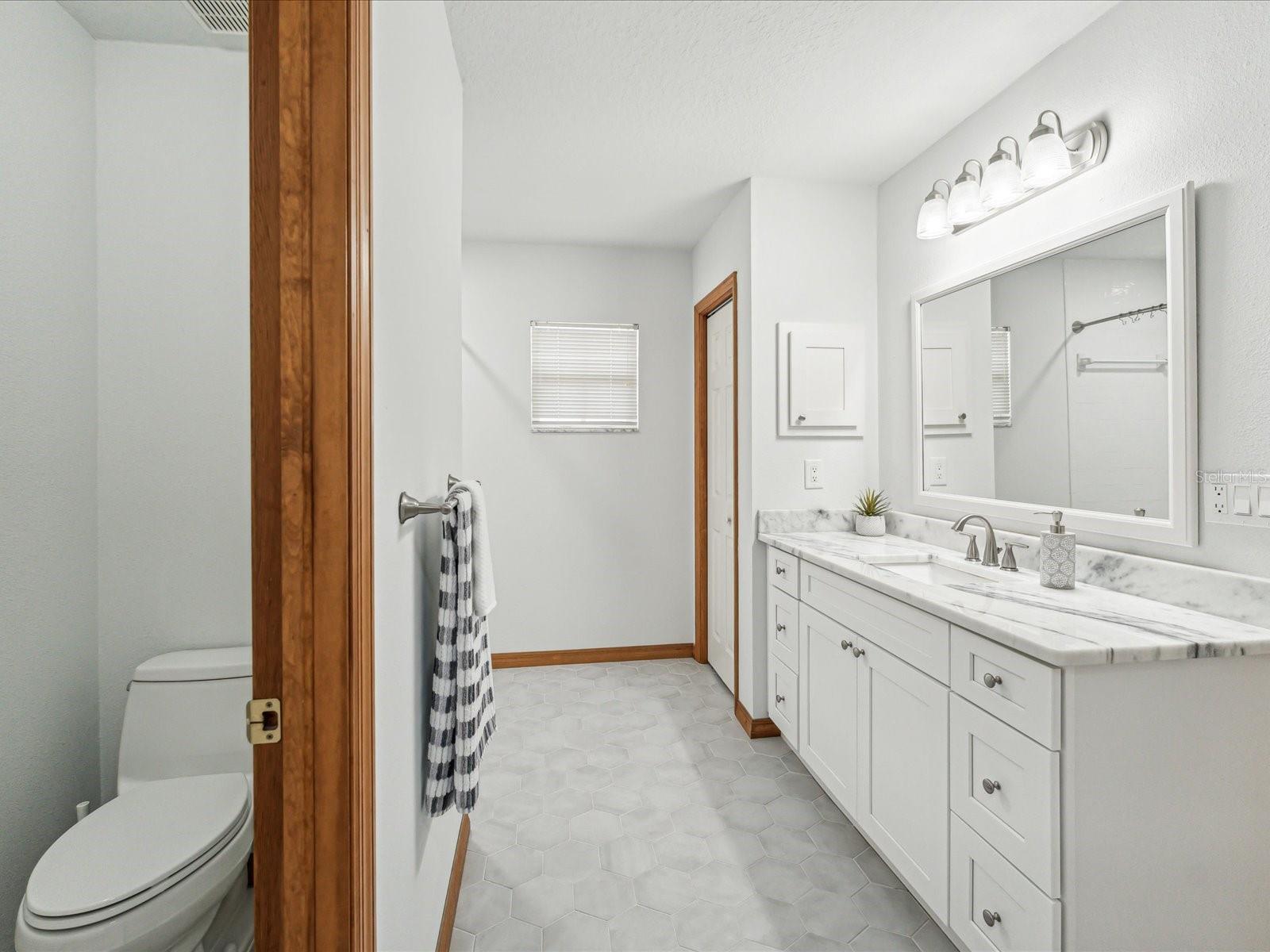 Large Bathroom w/linen closet