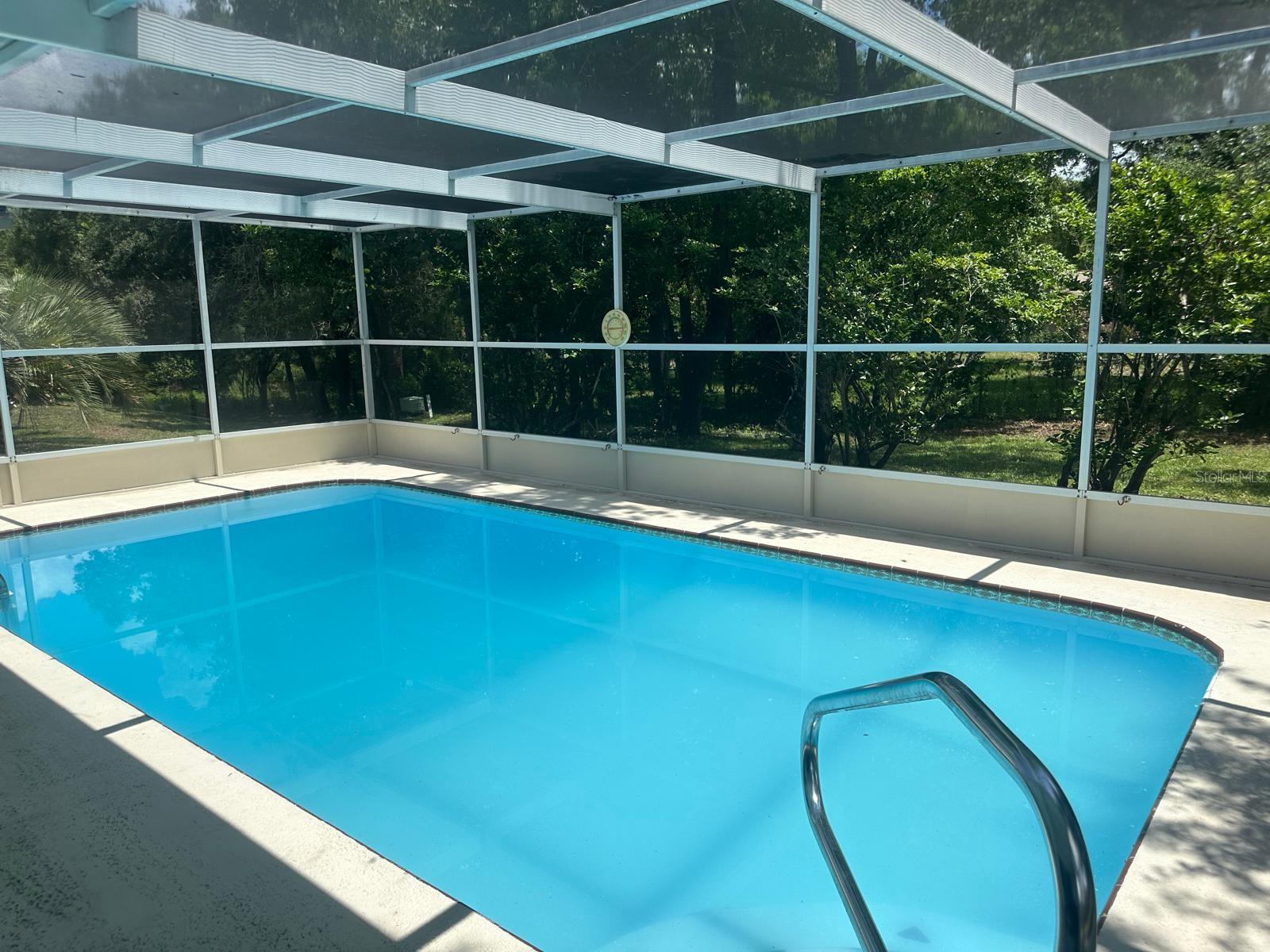 Pool with Screen porch View