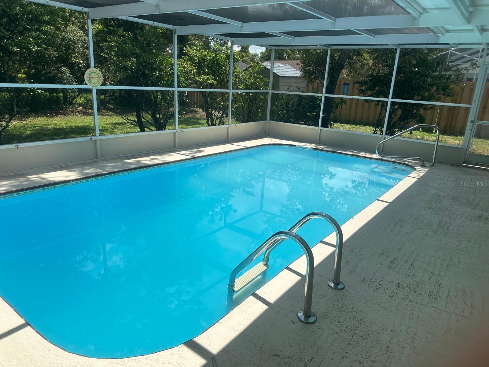 Pool with Screen porch view