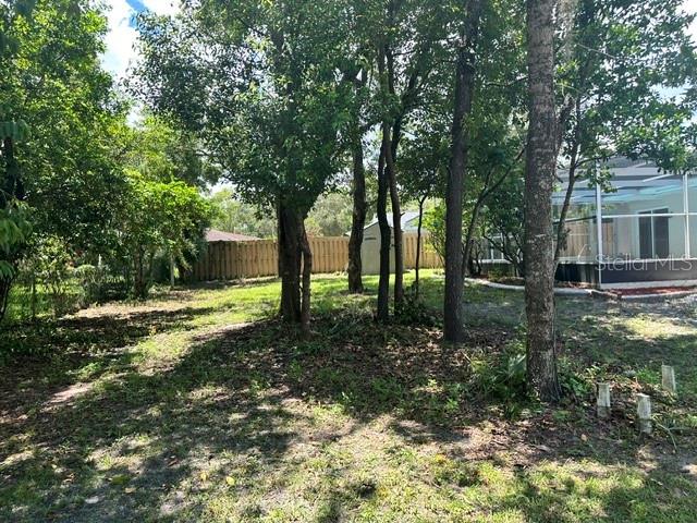 Rear patio view from Left side