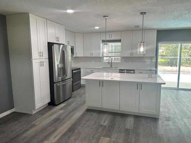 Renovated kitchen, Stainless steel appliances, New Wood Soft Close Cabinets with hardware, New Quartz Counter tops, new Matching BackSplash