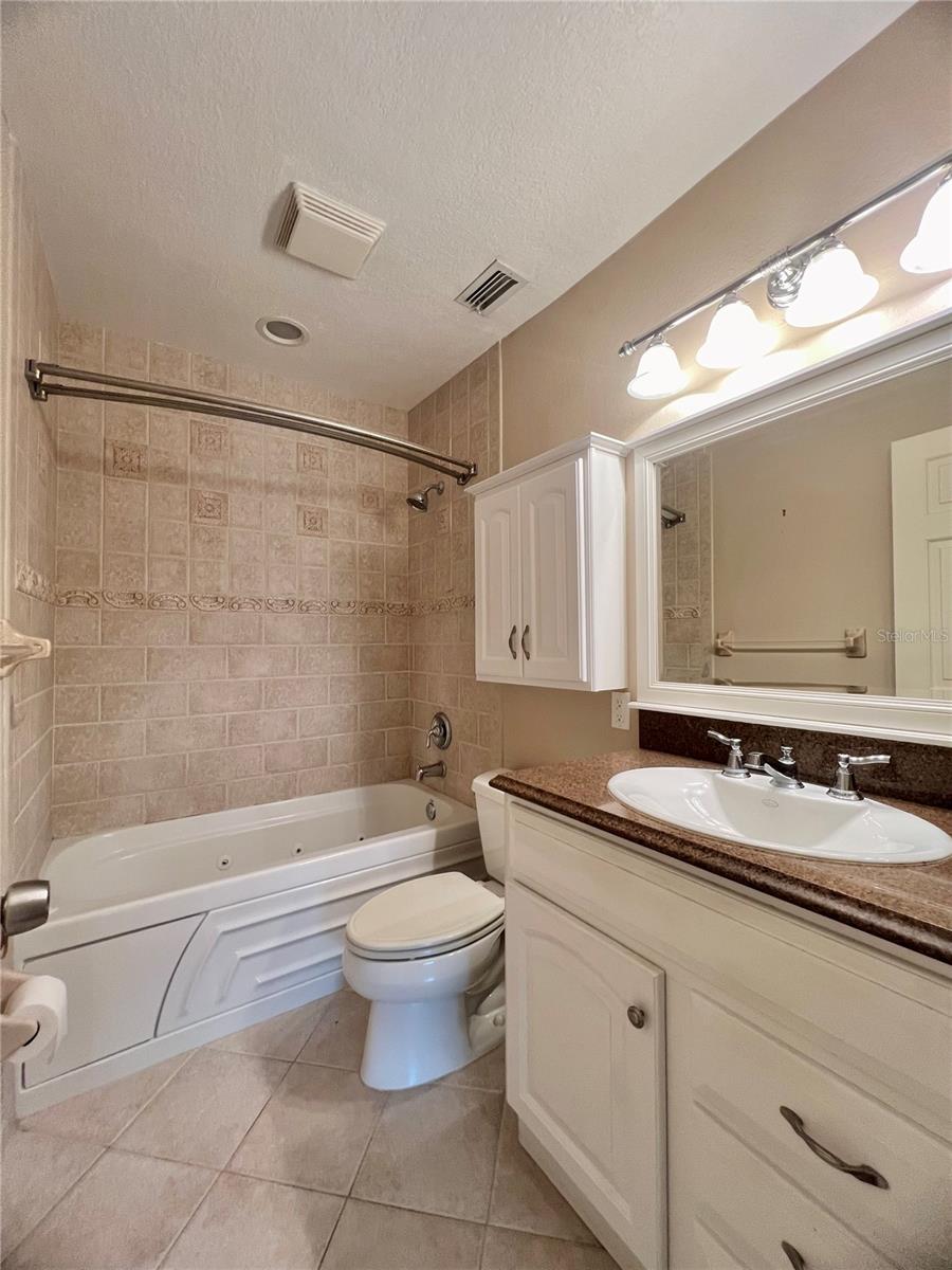 Remodeled bathroom with Jacuzzi tub