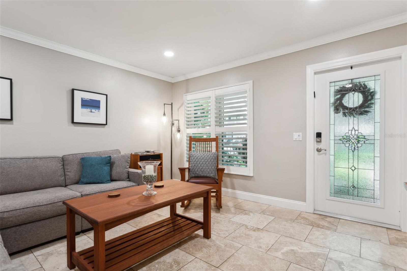 Travertine Floors Throughout Bottom Floor