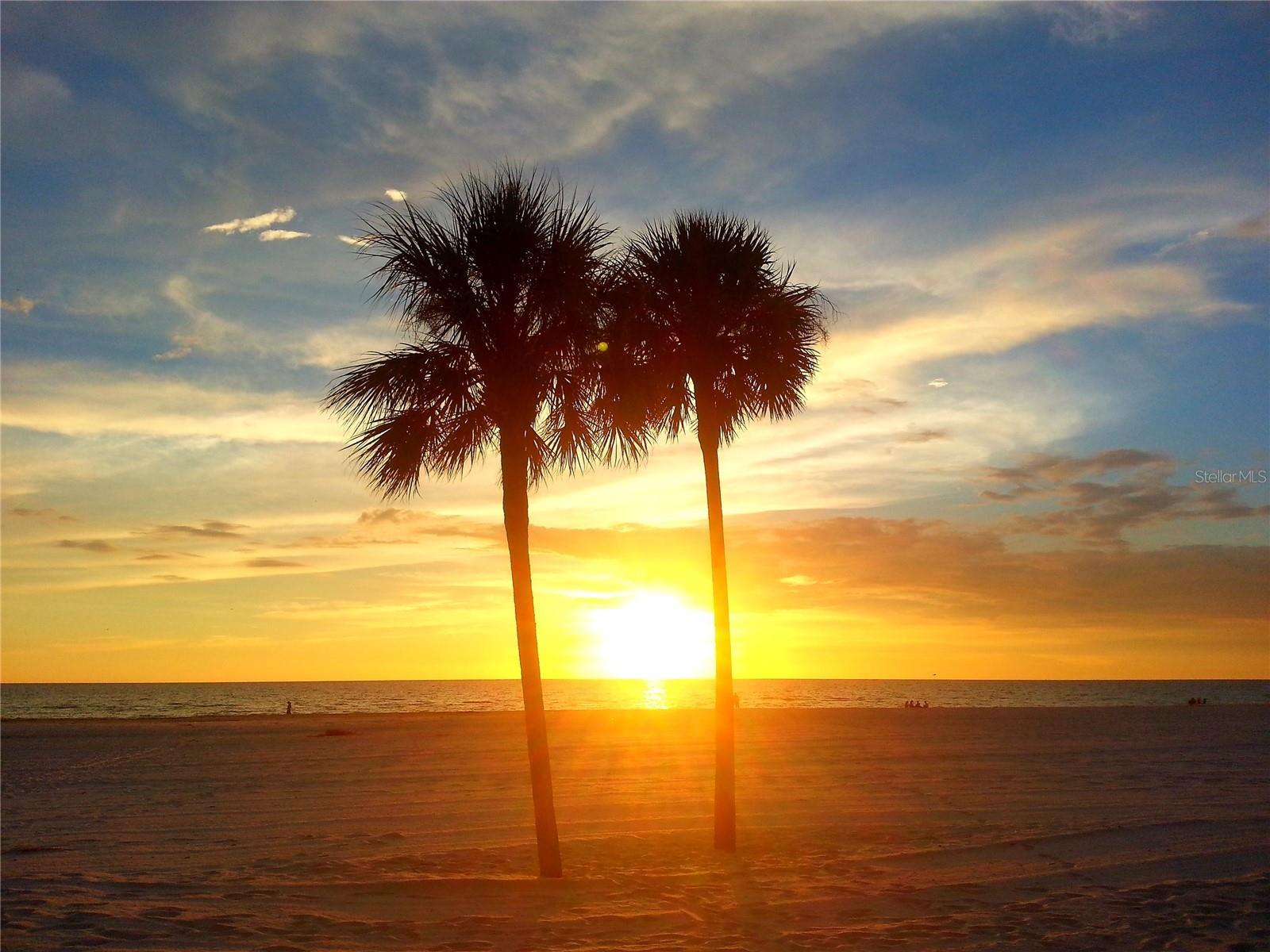 Enjoy sunsets on St Pete Beach.