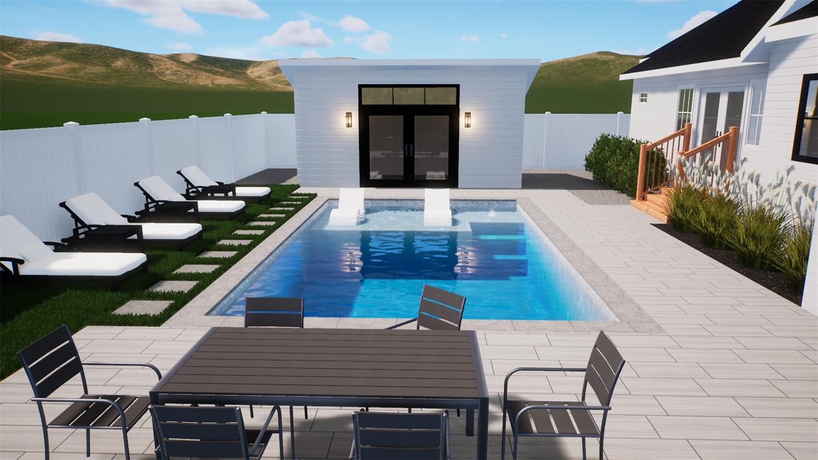 Rendering of pool