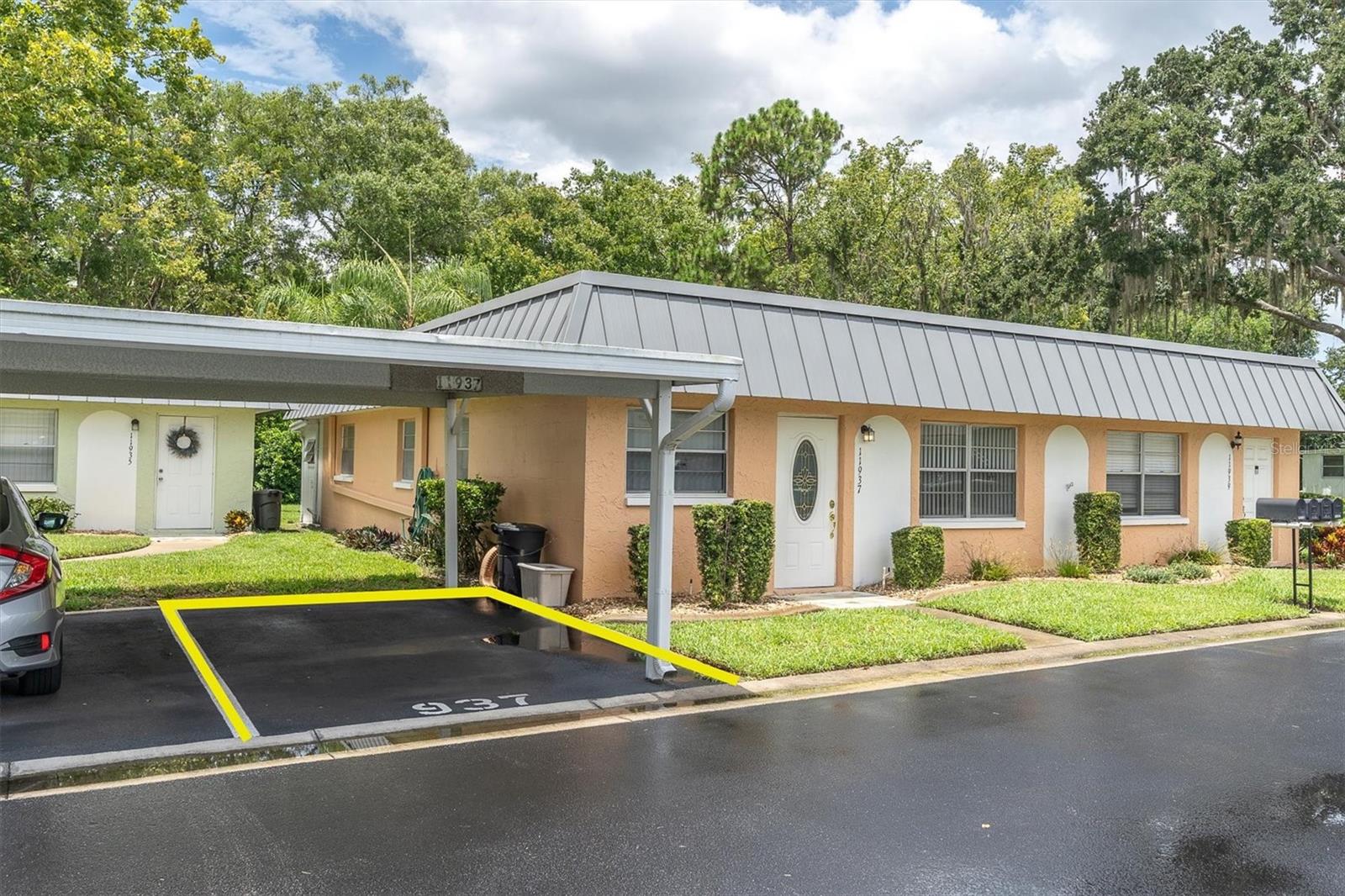 Carport parking area