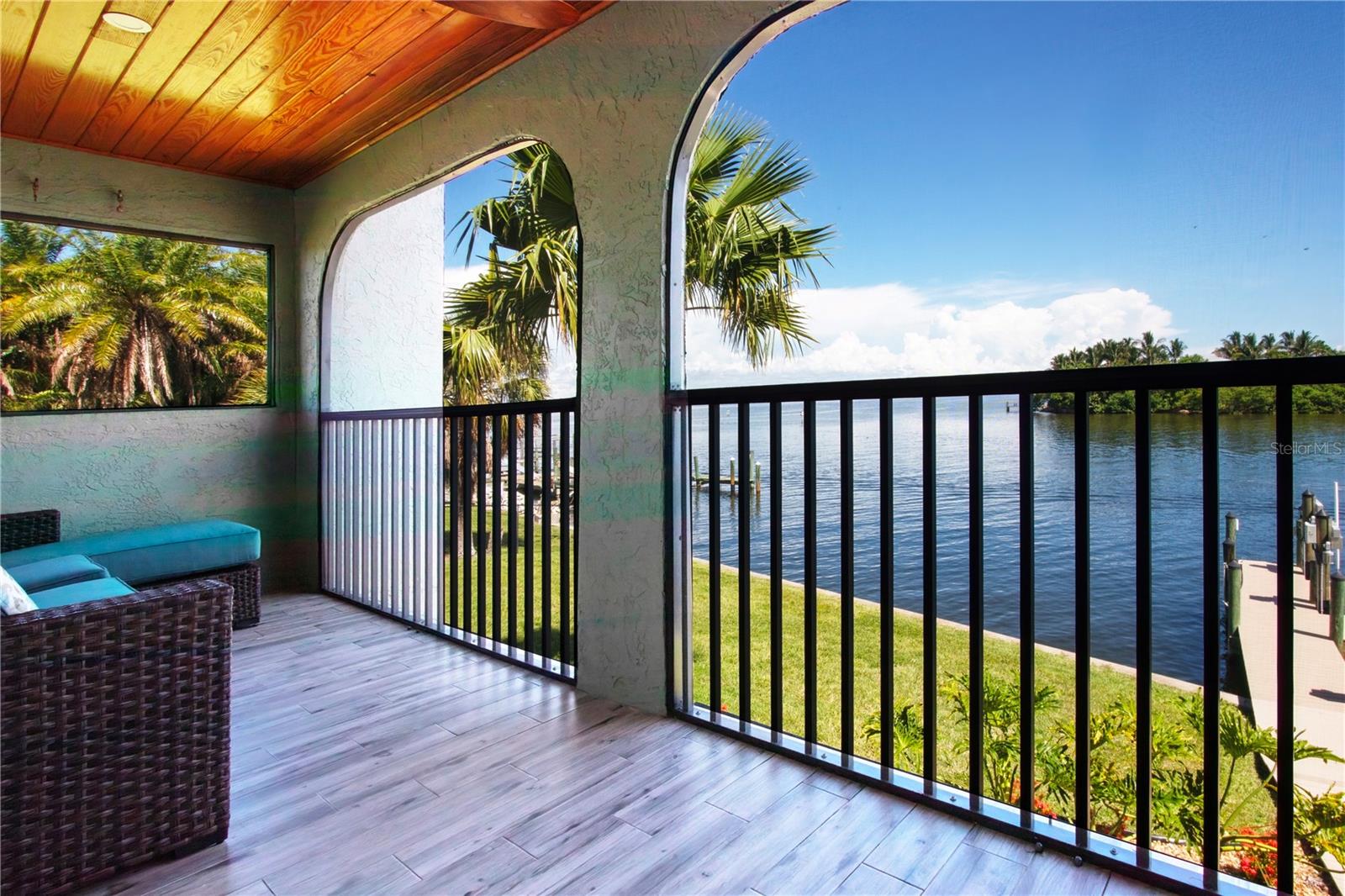 Screened and Covered Balcony off Living Area