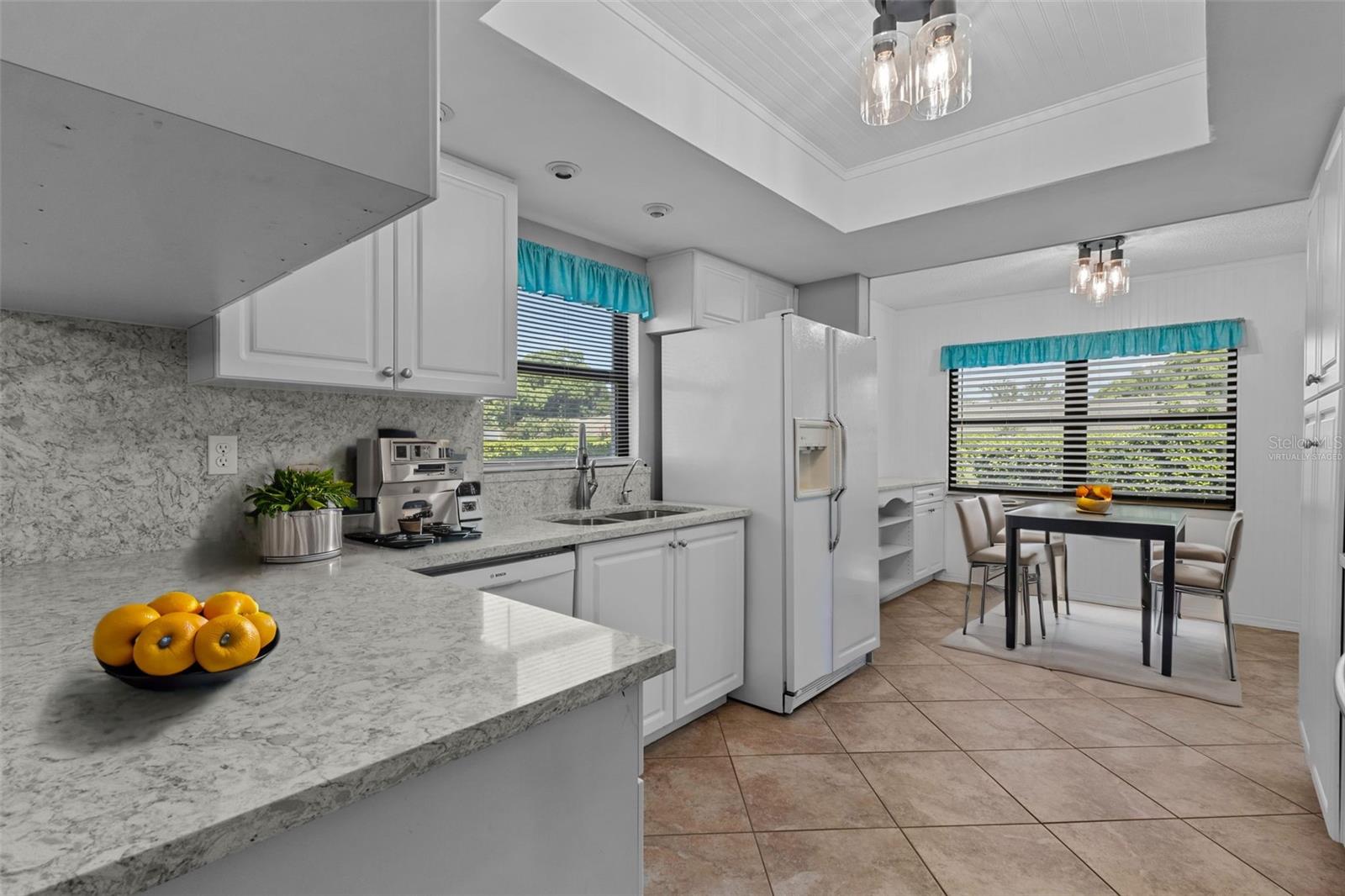 Gorgeous granite countertops - Virtually staged