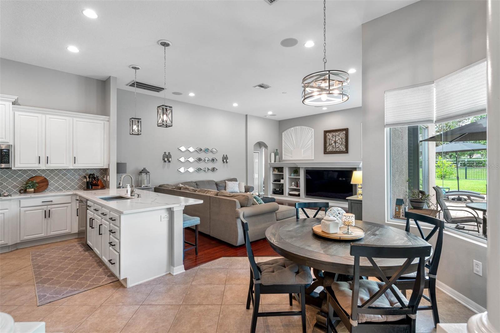 Kitchen overlooking Family Room