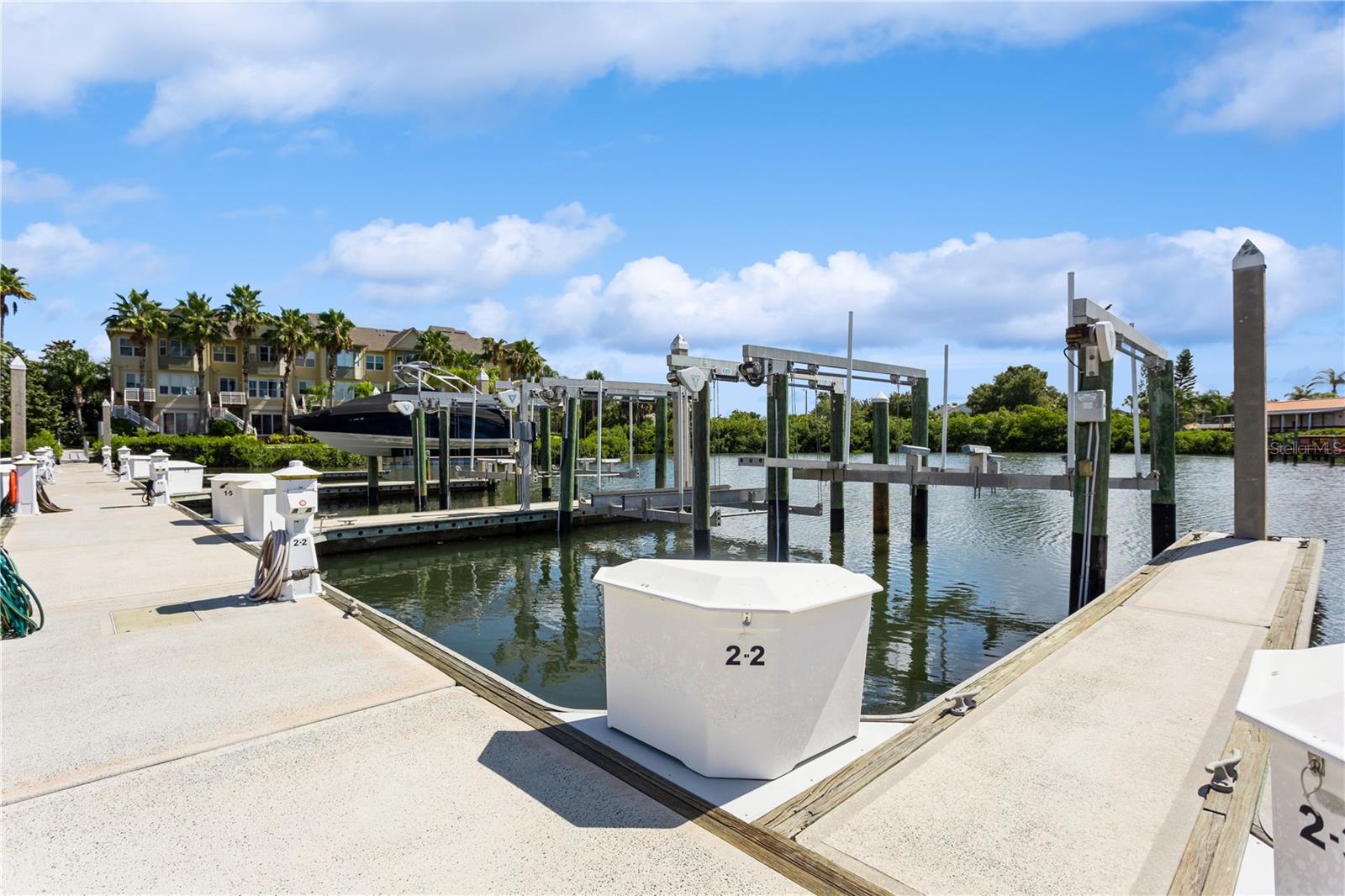 #2-2 deeded boat slip with 10,000 lb lift