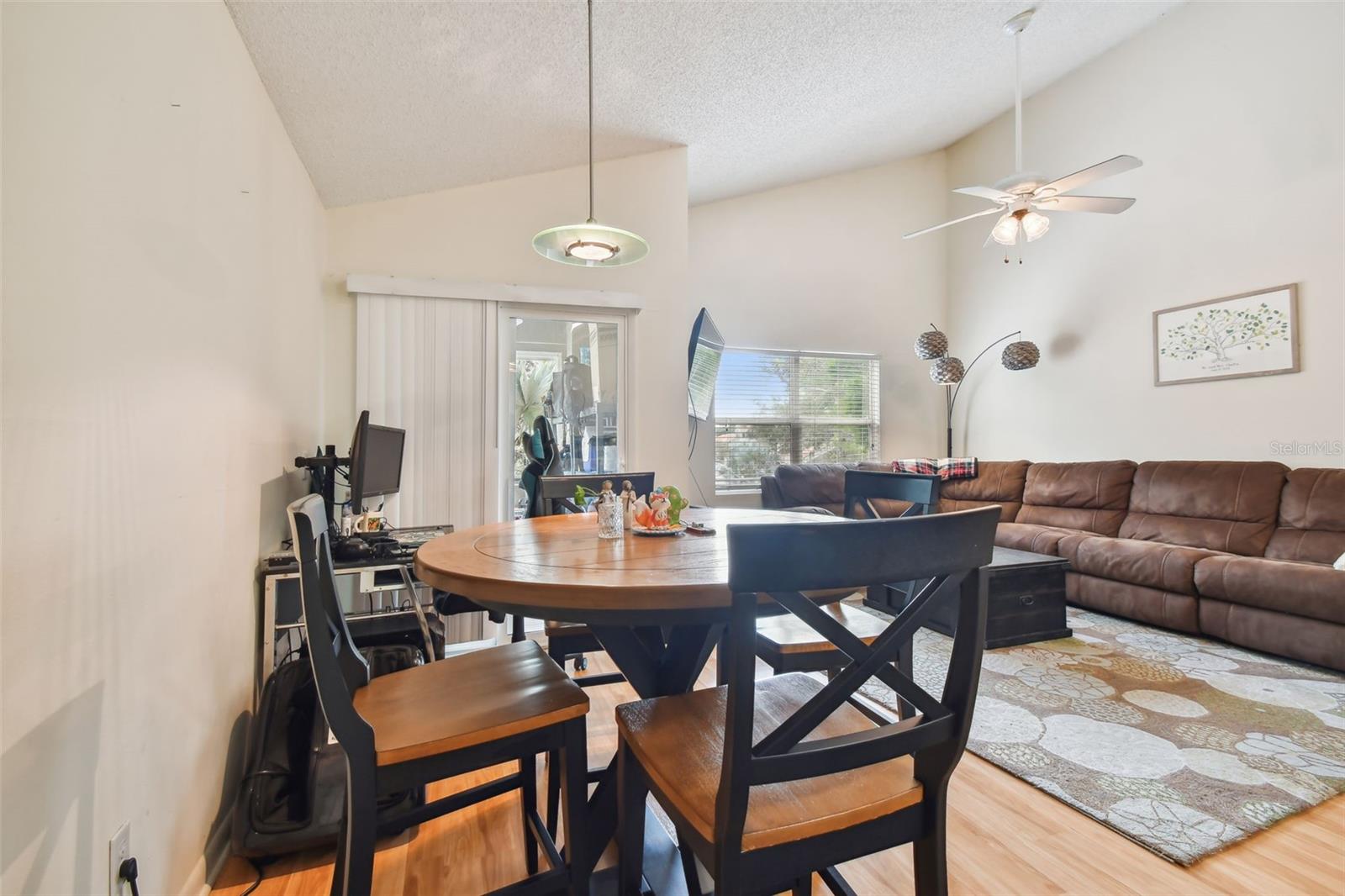 View from front door into dining/living room combo