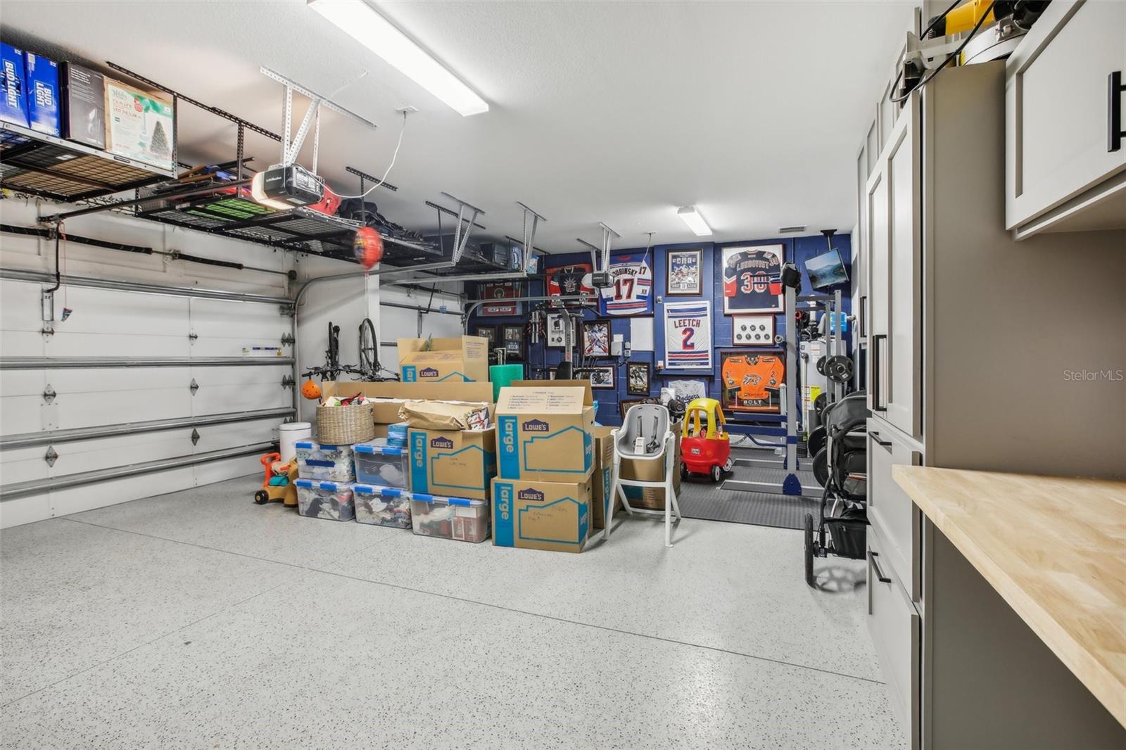 Customized cabinetry and storage shelving