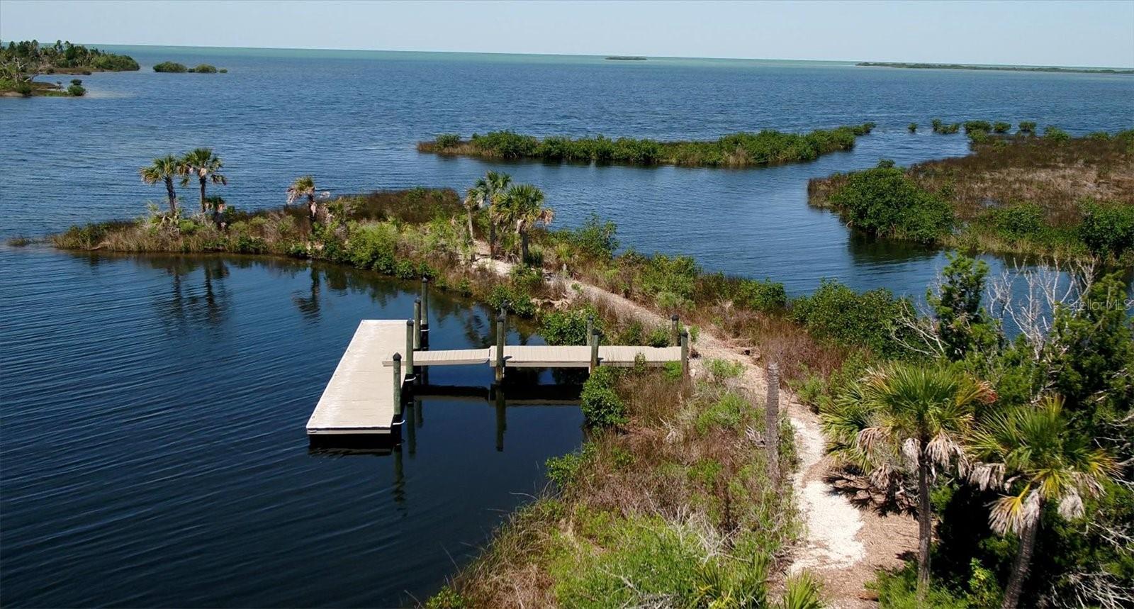 Floating Dock on Private Island