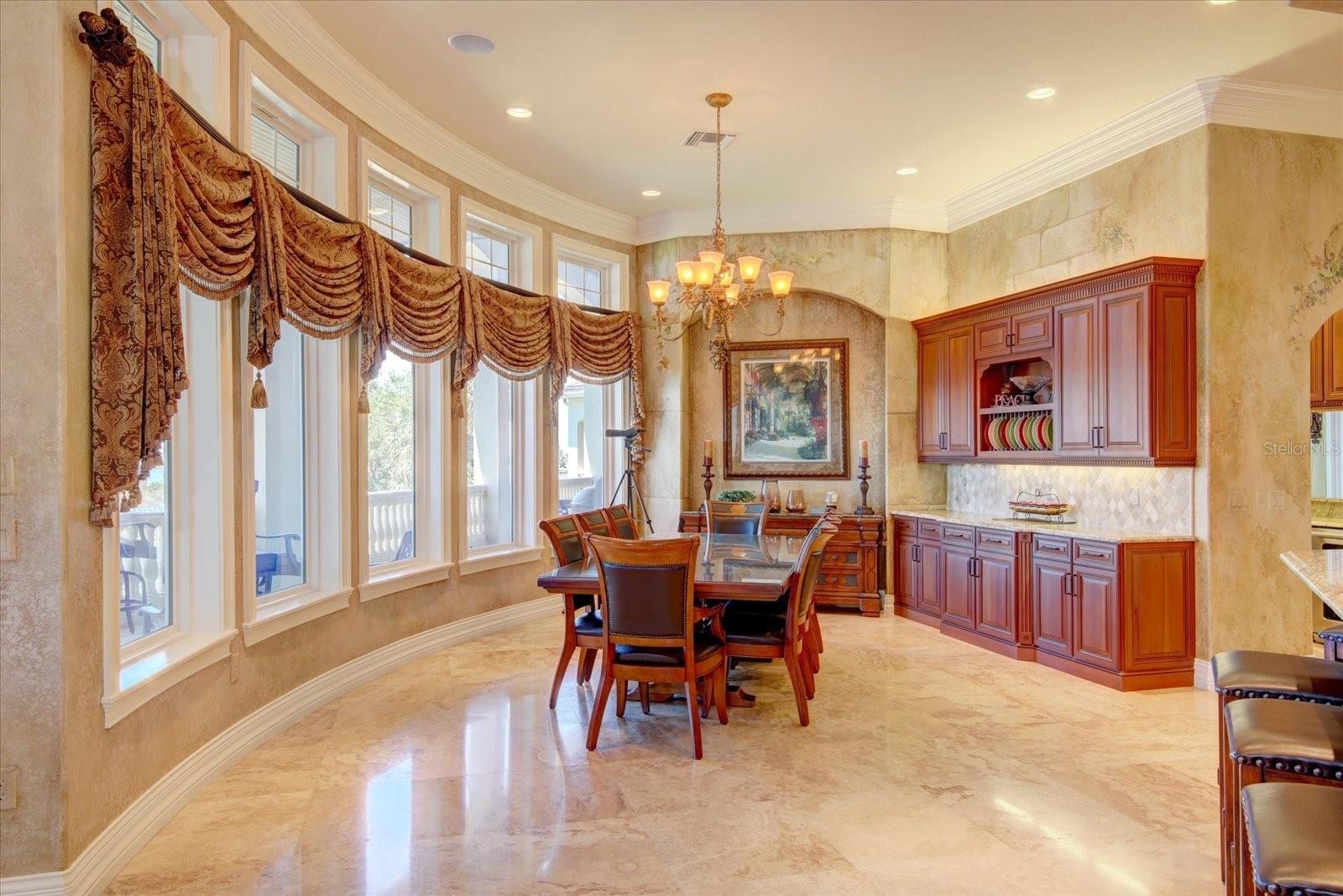 Informal Dining Room with Gulf Views