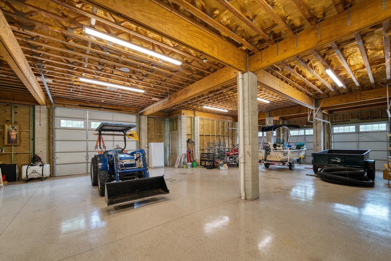 Epoxy floor in in entire garage and both stairwells