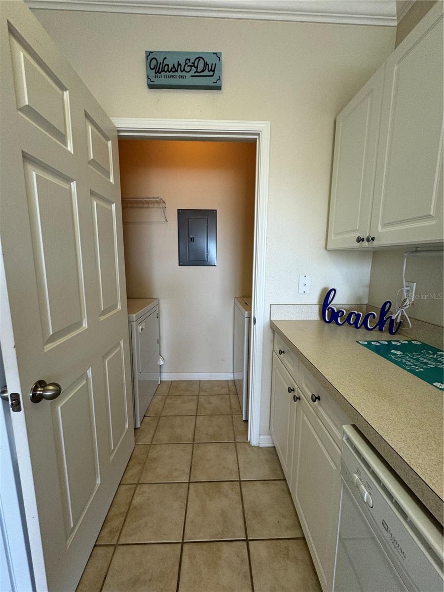 LAUNDRY CLOSET OFF OF KITCHEN