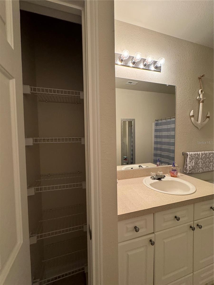 BUILT IN LINEN CLOSET