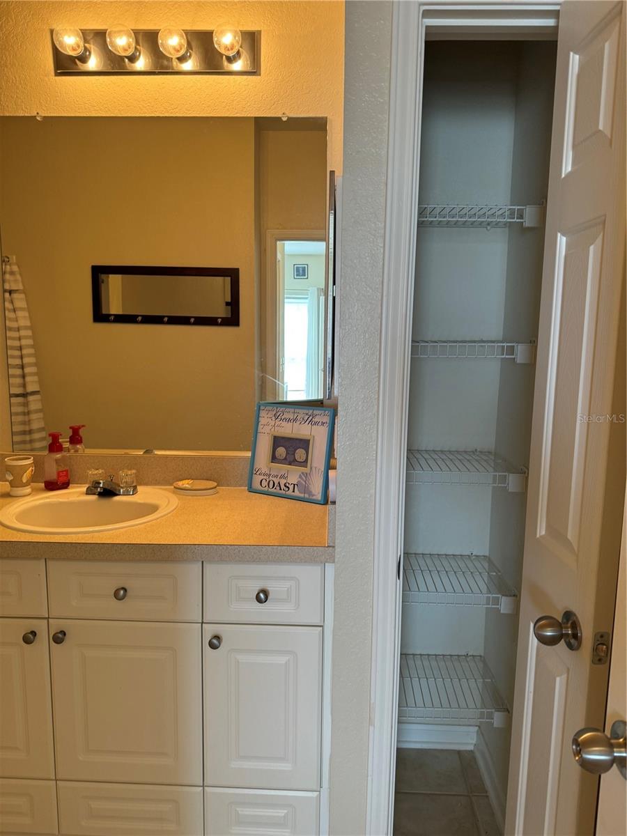 BUILT IN LINEN CLOSET