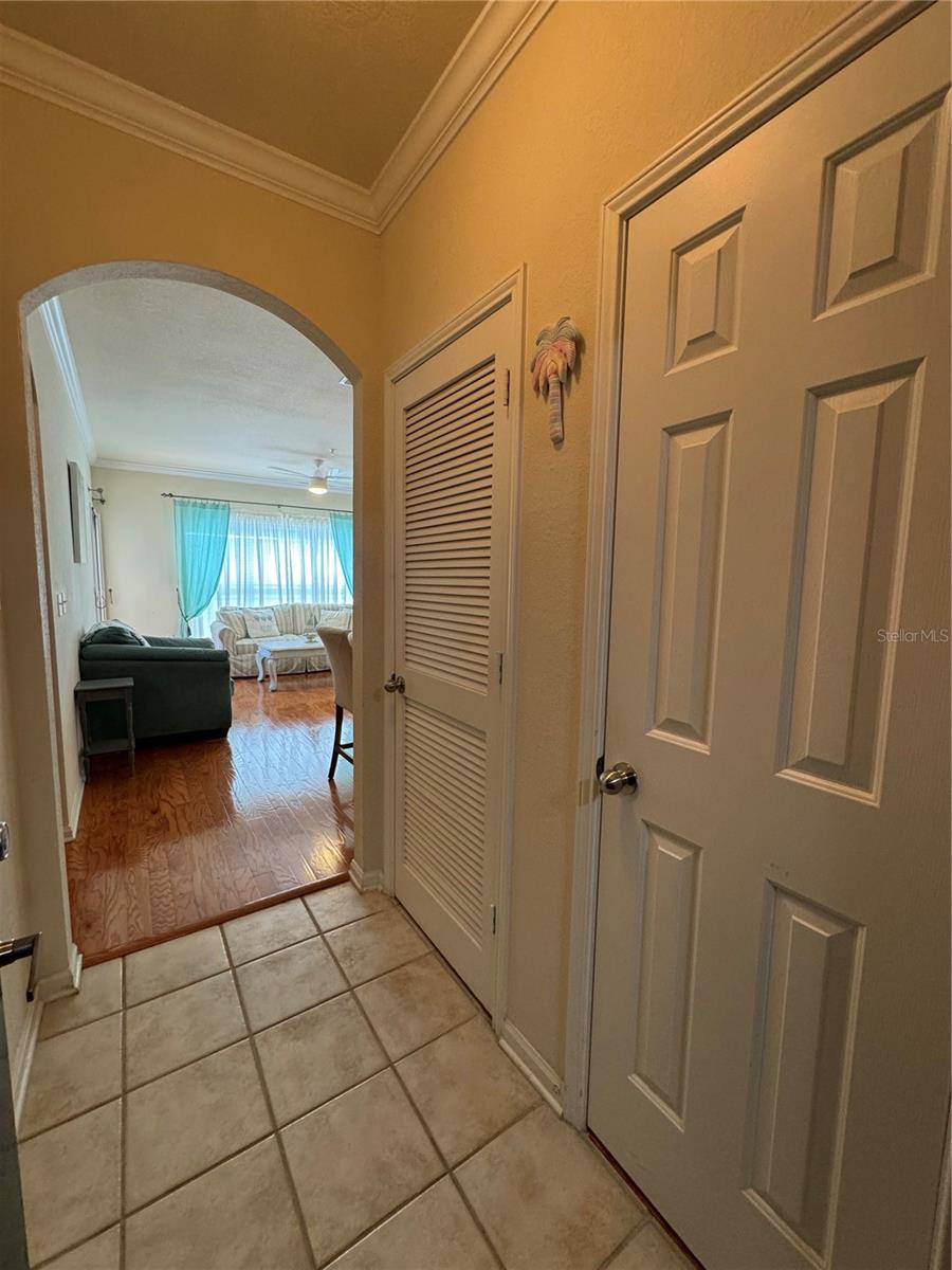 COAT CLOSET BY ENTRANCE