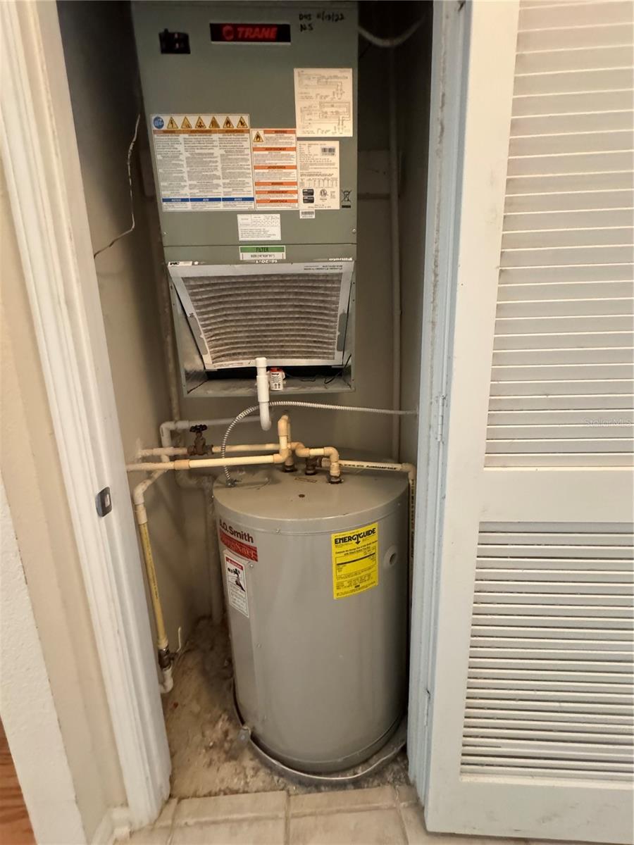 AC BLOWER AND  WATER HEATER