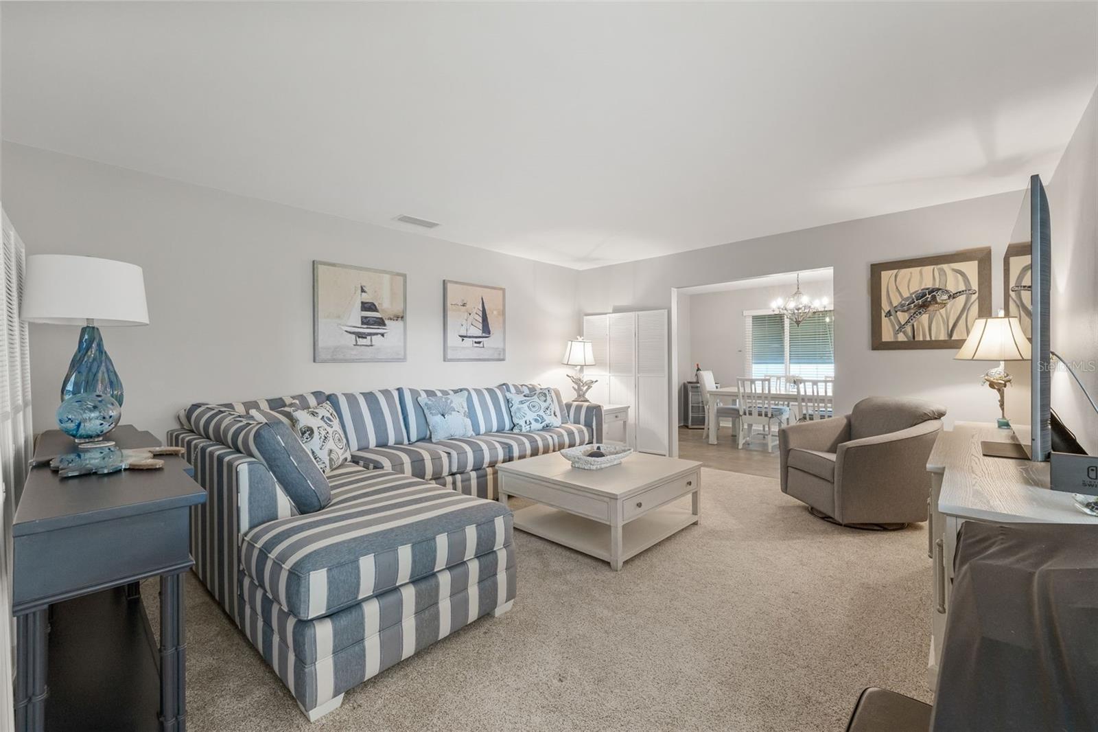 Oversized living area next to the Dining Room.