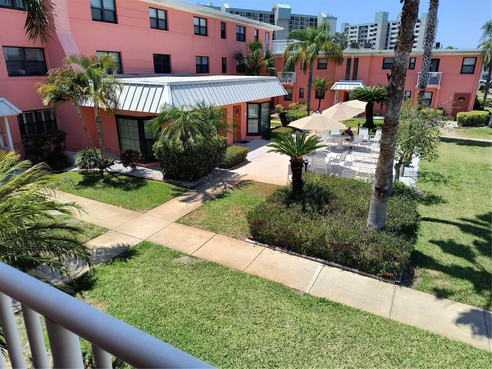 Garden area from balcony