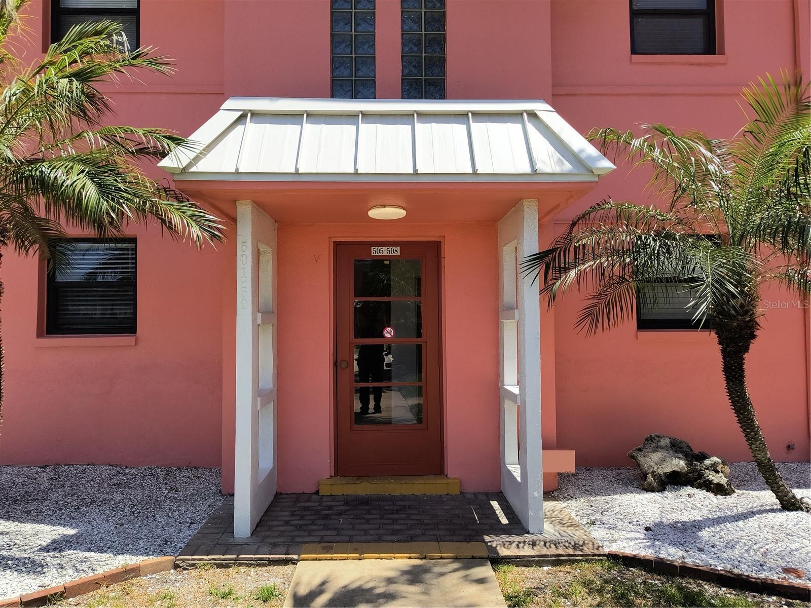 Entrance to the second floor