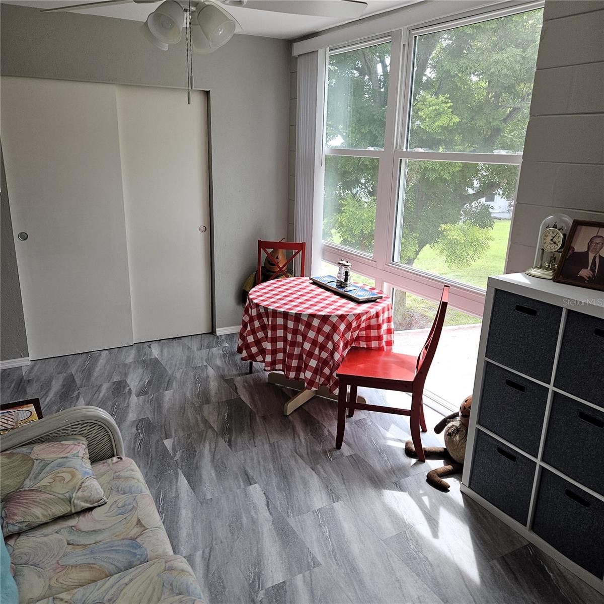 Florida Room with Floor to Ceiling Windows