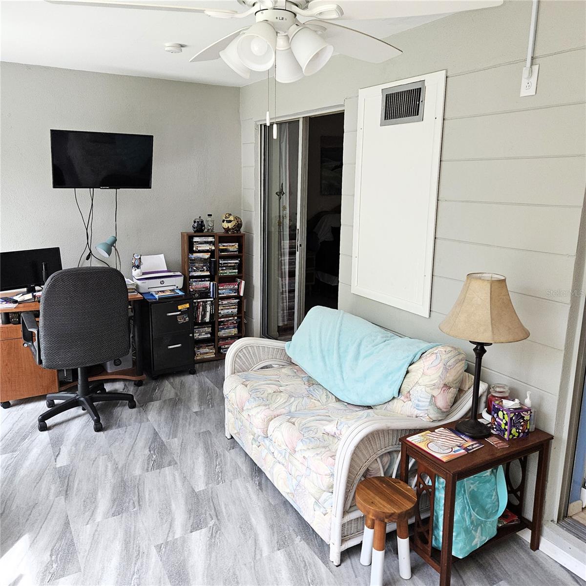 Florida Room with Floor to Ceiling Windows