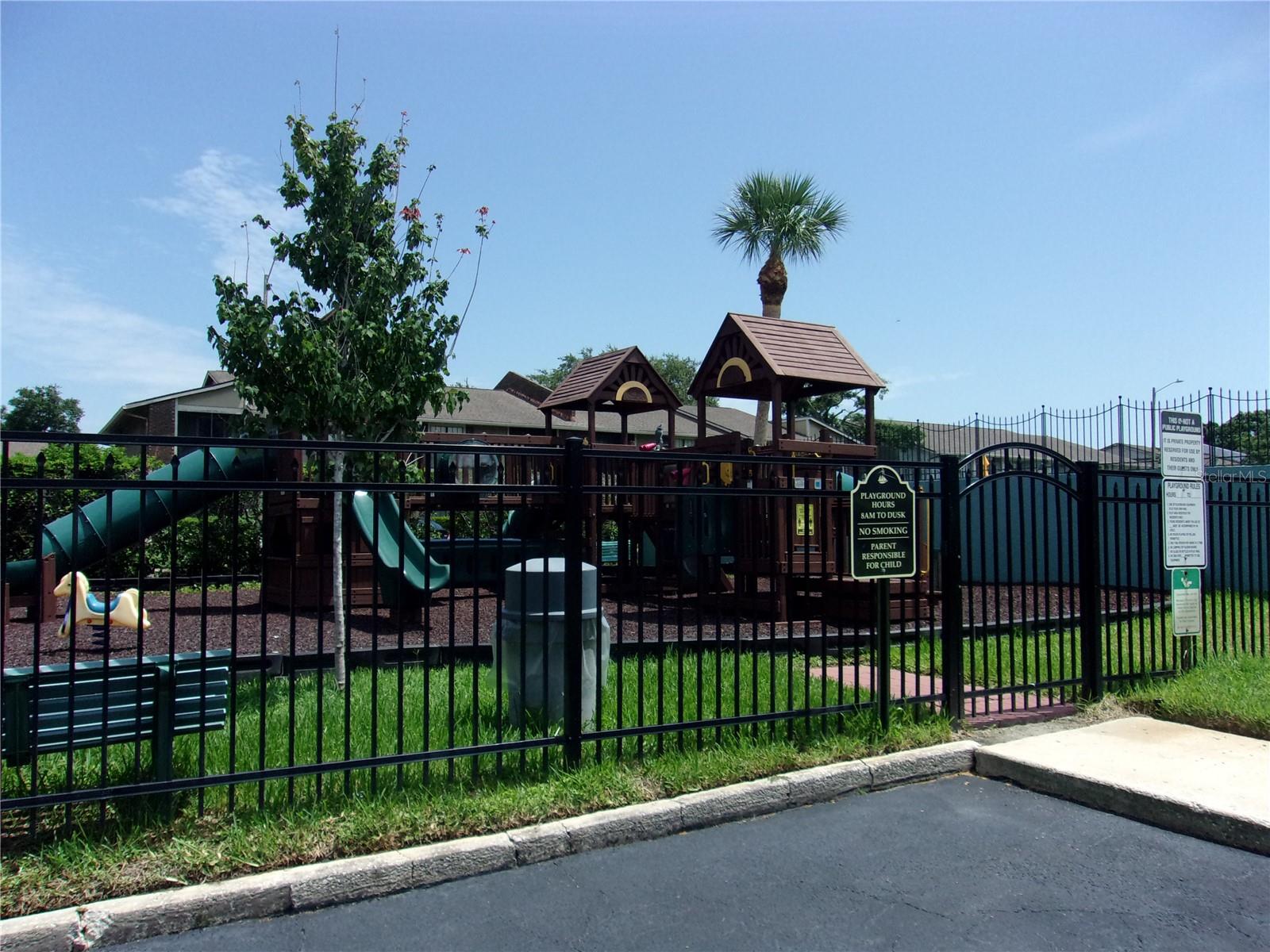 Fenced Playground for the kiddies