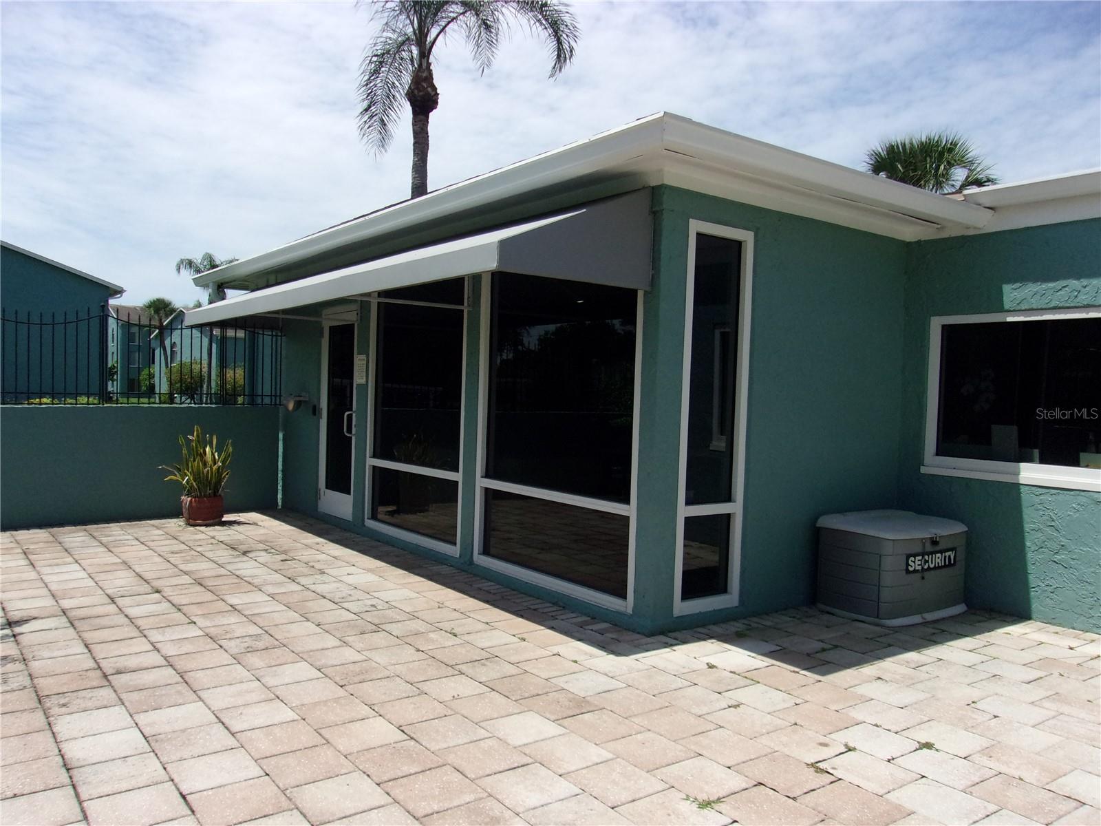 Rear of clubhouse by pool area