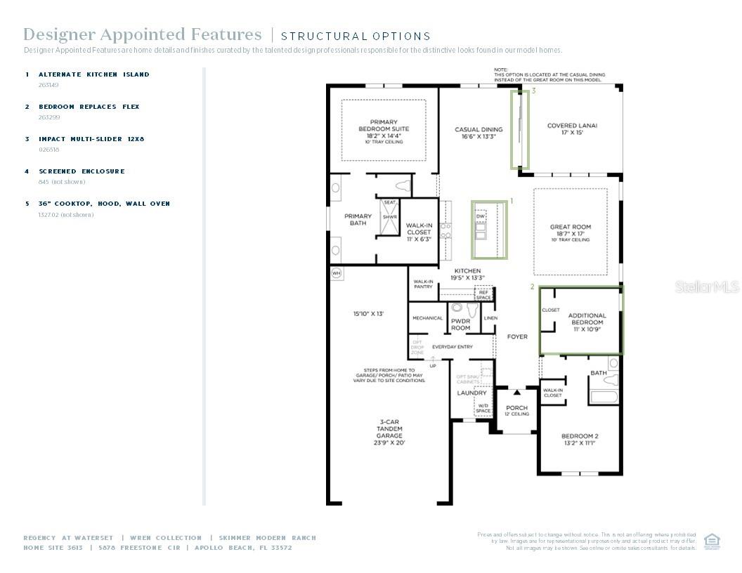 Floor Plan/ Structural options