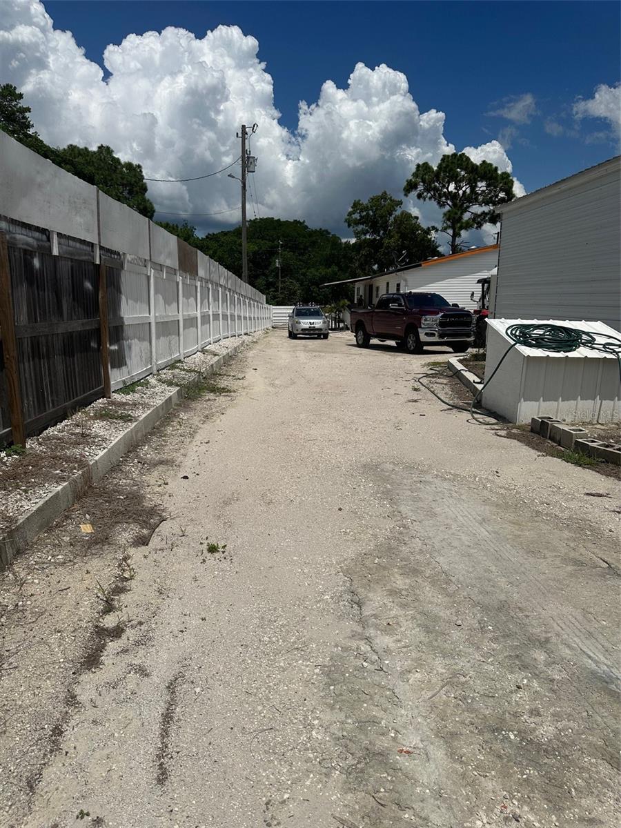 CRUSHED CONCRETE DRIVEWAY