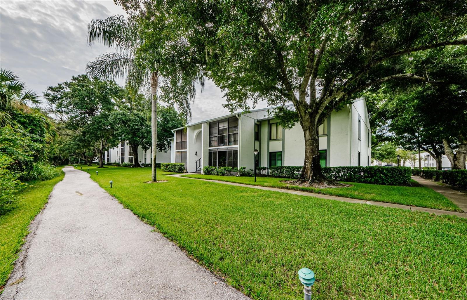 Back of Building/Entrance/Walking Trail