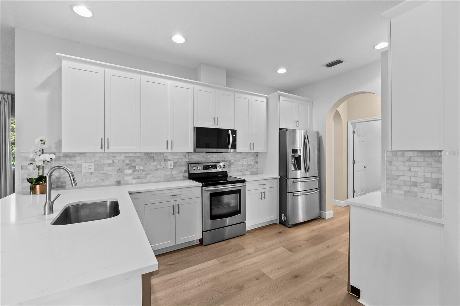 Freshly Updated Kitchen with 42 in Cabinets