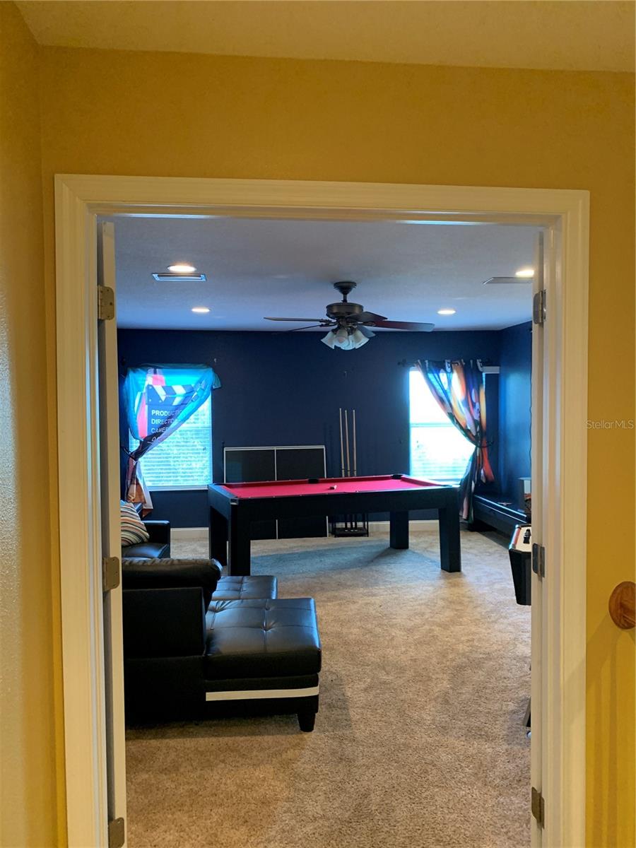 Bonus Room double door entry