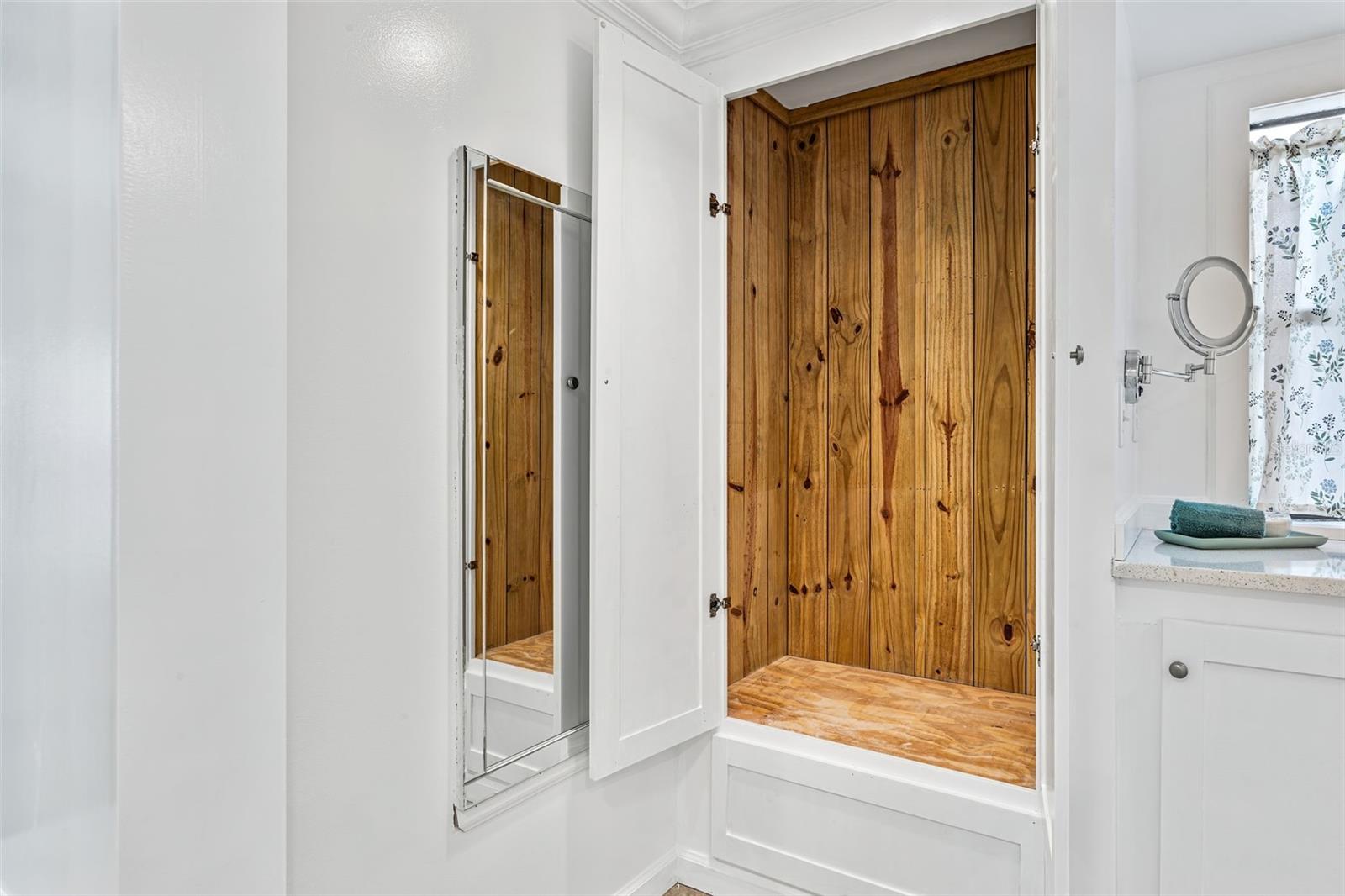 Cedar Closet in Bathroom 2