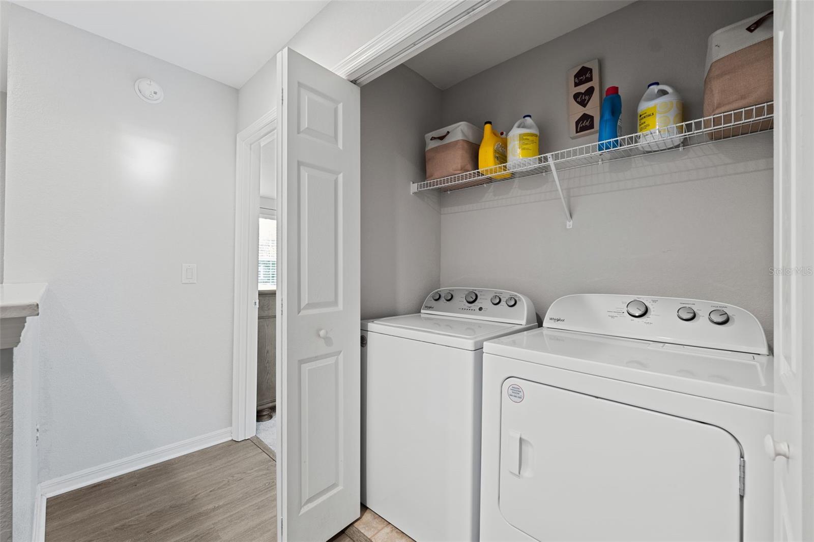 Laundry closet second floor