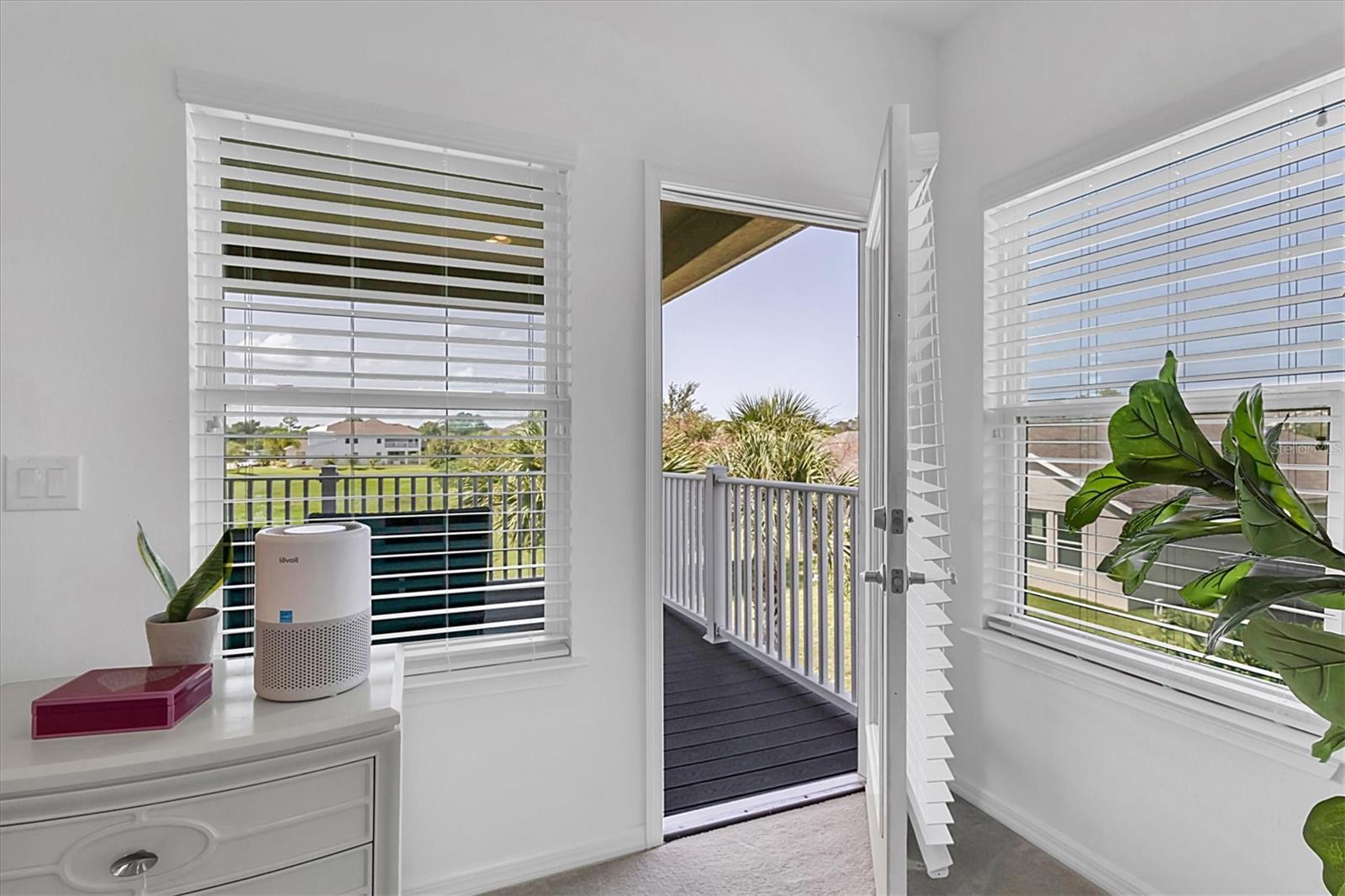 Primary bedroom private balcony