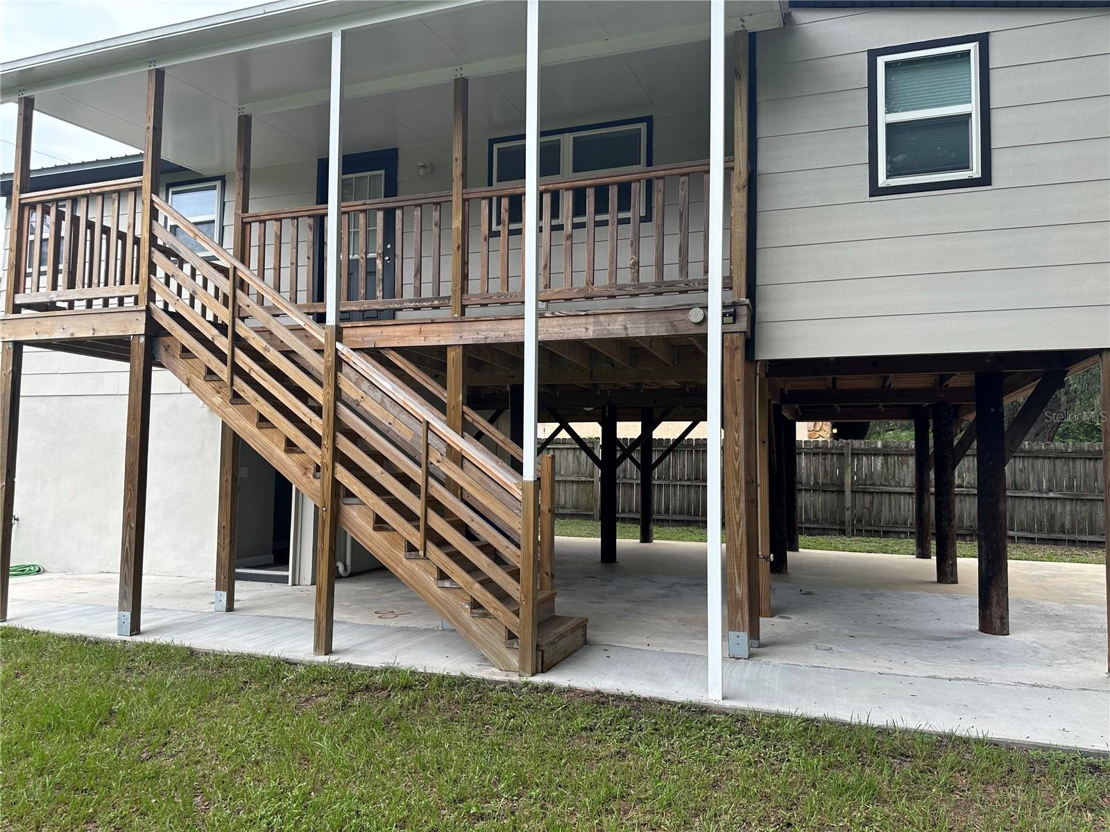 Side of house and carport