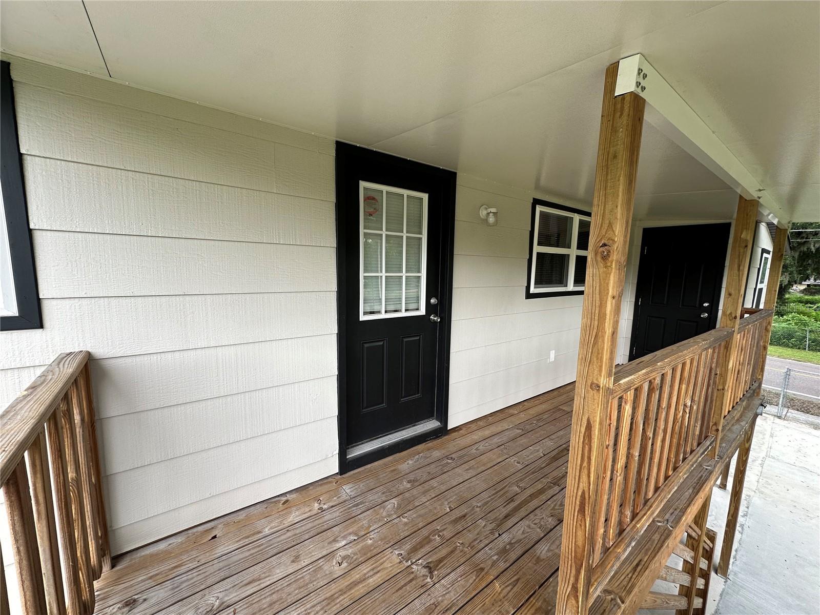 Upstairs porch