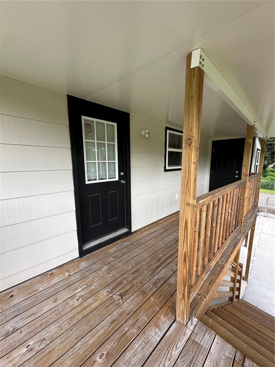 Upstairs porch