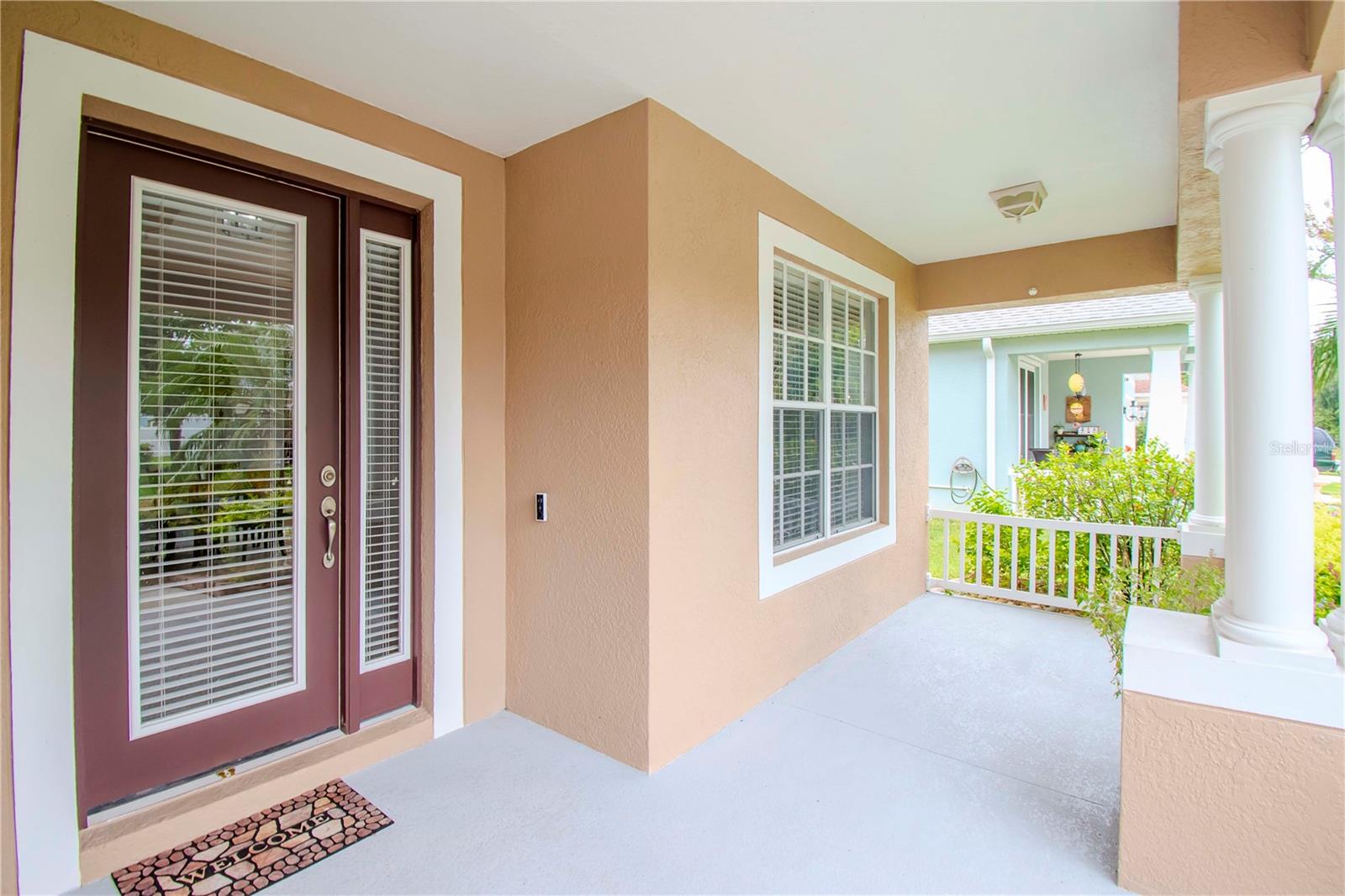 Covered front patio