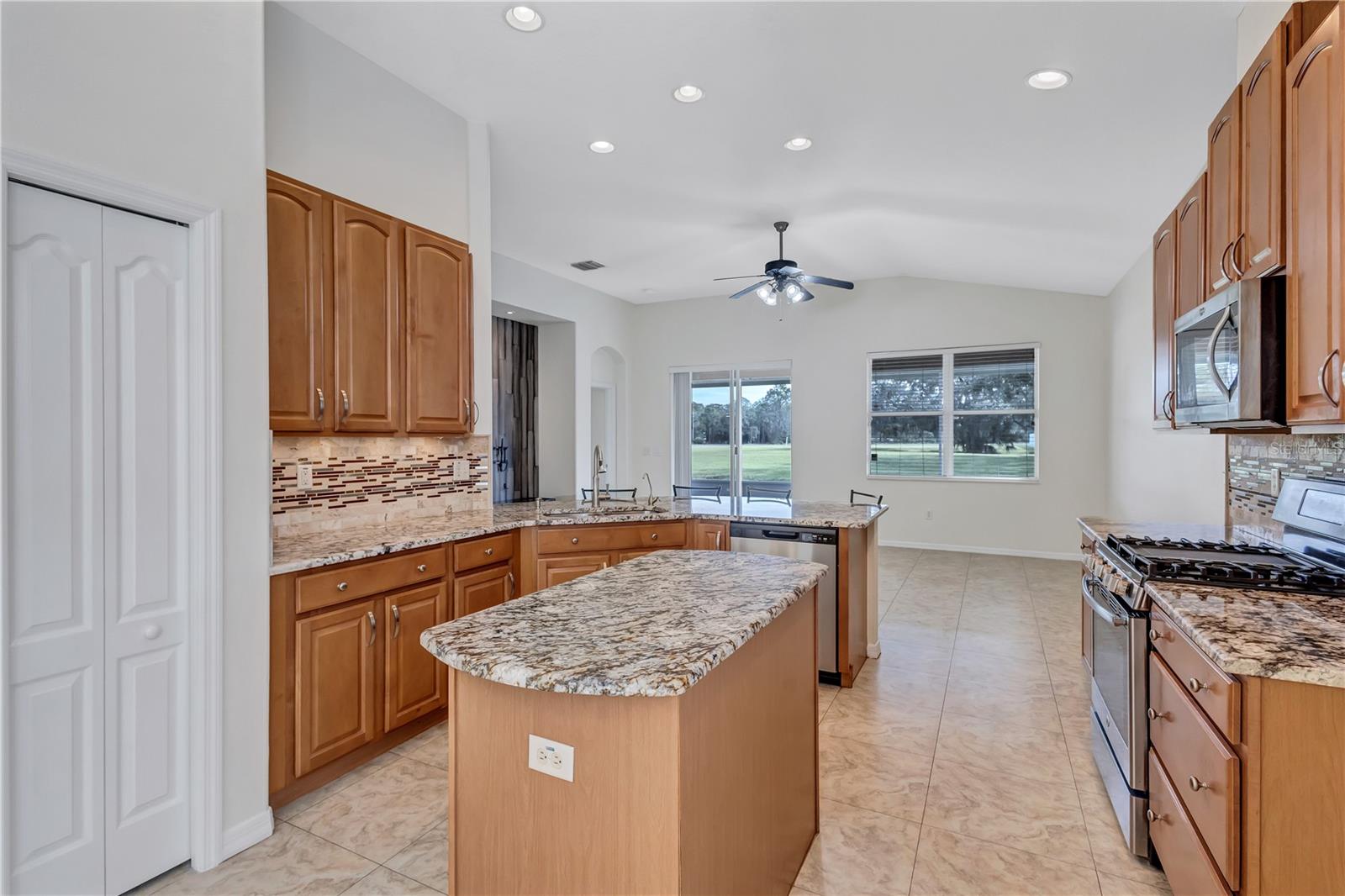 Kitchen with water softener system and water filtration